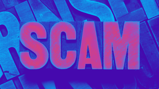 Modeling scams warning illustration for safety guide